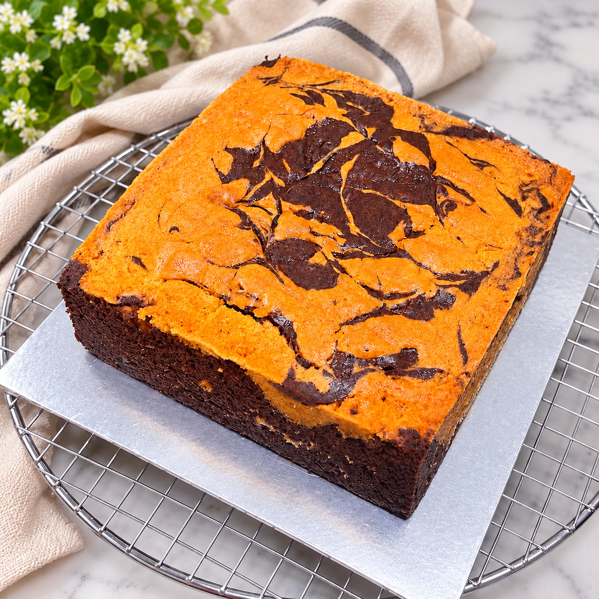 Old School Marble Cake
