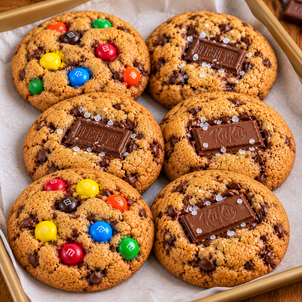 Salted Chewy Monster Cookies